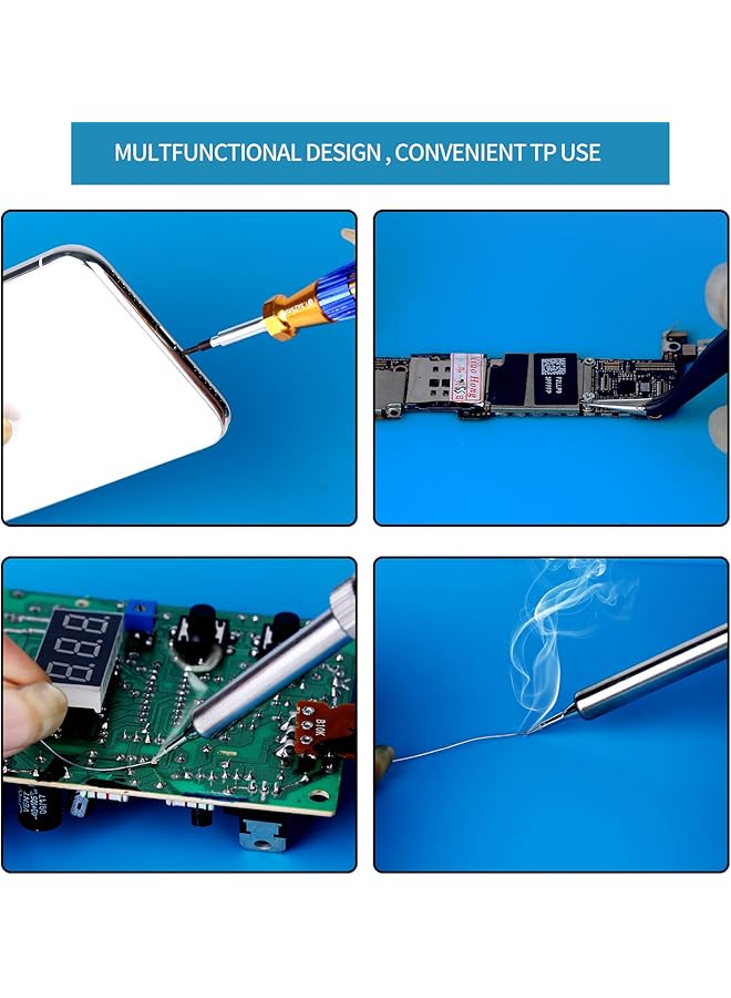 erorex S 130 Insulation Silicone Soldering Mat Repair Mat Heat Resistant Silicone Work Mat 932°F With Scale Ruler And Screw Position For Soldering Cellphone Electronics Repair Size 13.8 X 9.8 Inch  - Image 5