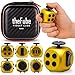 PILPOC theFube Fidget Cube 6Sided Stress Relief Infinity Cube for Adults Kids Boosts Concentration Mindfulness Aid Silent Audible Modes Includes Carry Case for Portability Midnight Aurum - Image 3