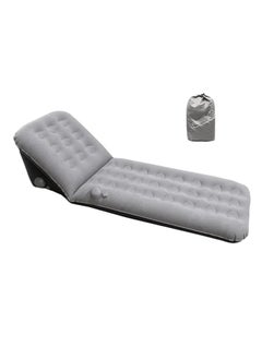 General Simple self-inflatable camping mattress with backrest, dual-use portable ergonomic sleep/seat cushion with storage bag for hiking, travel and home use  - Image 1