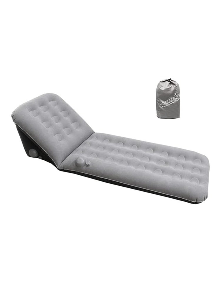 General - Simple self-inflatable camping mattress with backrest, dual-use portable ergonomic sleep/seat cushion with storage bag for hiking, travel and home use - Image 1