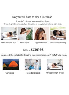 General Simple self-inflatable camping mattress with backrest, dual-use portable ergonomic sleep/seat cushion with storage bag for hiking, travel and home use  - Image 4
