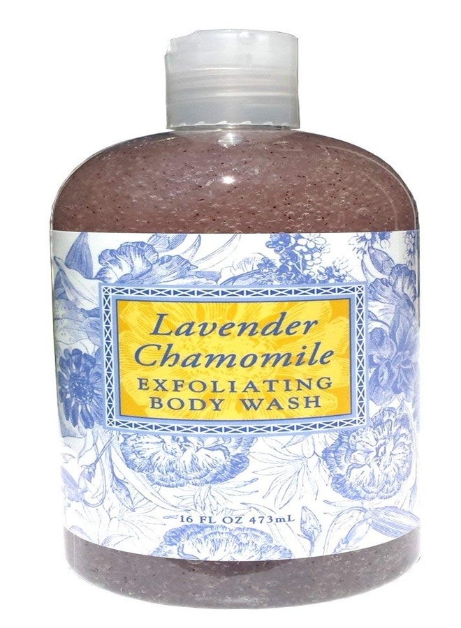Greenwich Bay Trading Co. Exfoliating Lavender Chamomile Scented Body Wash - Luxury Spa Quality, Shea & Cocoa Butter Enriched - 16 Ounce (Lavender Chamomile)