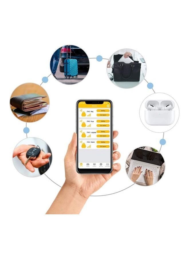 NIBEMINENT - 2-Pack Smart Bluetooth Tracker Anti-Lost Tag GPS Locator Camera Remote Shutter Blue/Green - Image 1