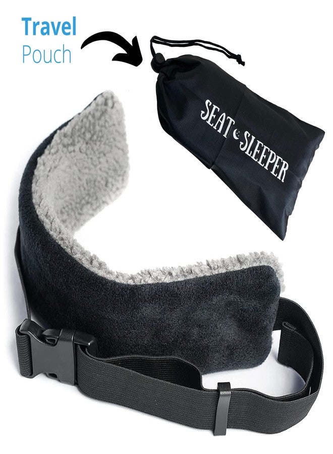 SeatSleeper Travel Pillow Alternative Stops Bobbing | Airplane Head Straps and Car Support Band | Great on Travel Upright | Super Comfy Neck Support | Small & Compact - Image 3
