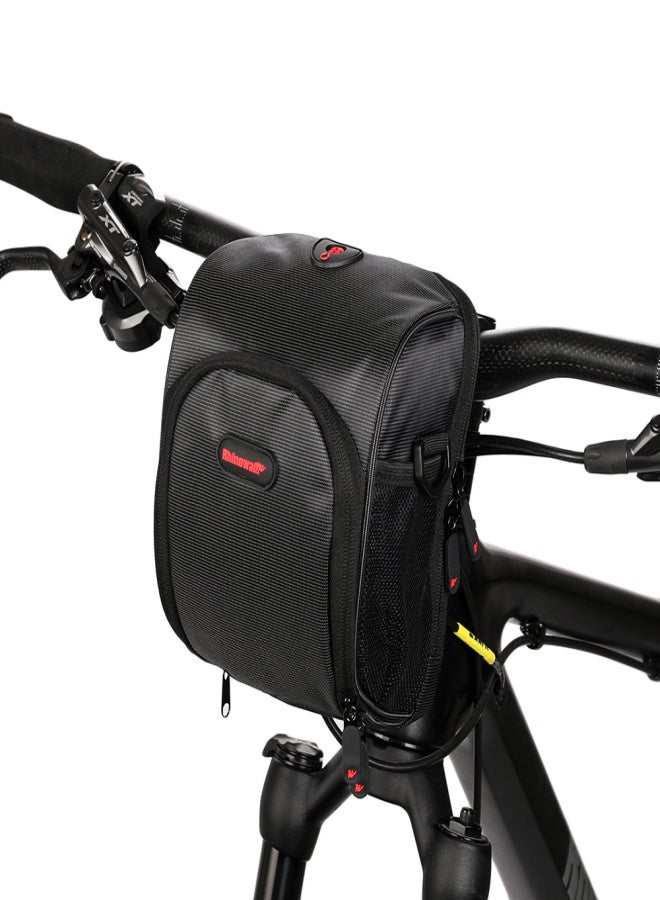 Rhinowalk Waterproof Bicycle Handlebar Bag Front Bag Bike Cycling Cellphone Holder Bag Pannier Shoulder Bag with Rain Cover and Earphone Jack - Image 5