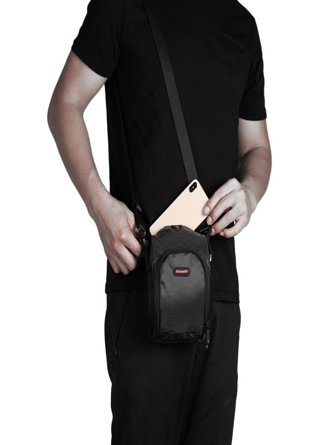 Rhinowalk Waterproof Bicycle Handlebar Bag Front Bag Bike Cycling Cellphone Holder Bag Pannier Shoulder Bag with Rain Cover and Earphone Jack - Image 4