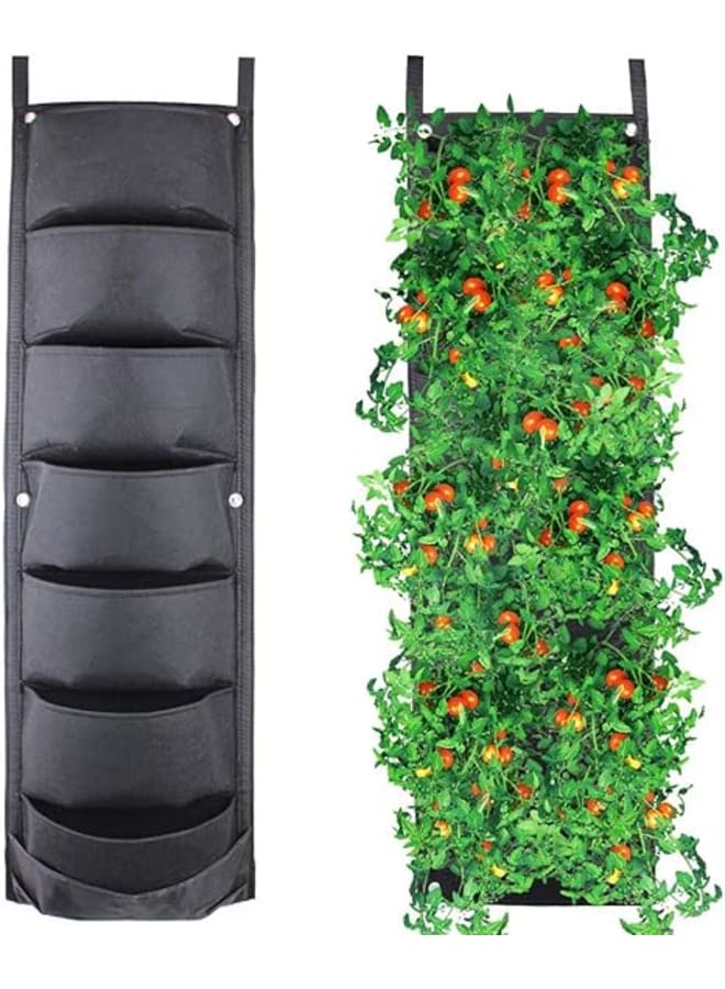 Meridian 7-Slot Vertical Hydroponic Grow Wall for Healthy Growth of Indoor and Outdoor Plants. - Image 1