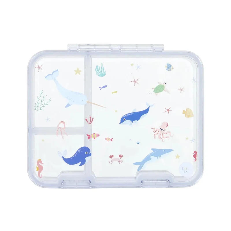 Little IA Seaworld Tritan Snack Box - 3 Compartments