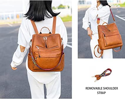 MUCHOVA Stylish Backpack for Women Basic Travel Bag for Stylish Women Lightweight College Backpack for Girls (Beige) - Image 4