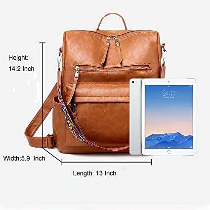 MUCHOVA Stylish Backpack for Women Basic Travel Bag for Stylish Women Lightweight College Backpack for Girls (Beige) - Image 3