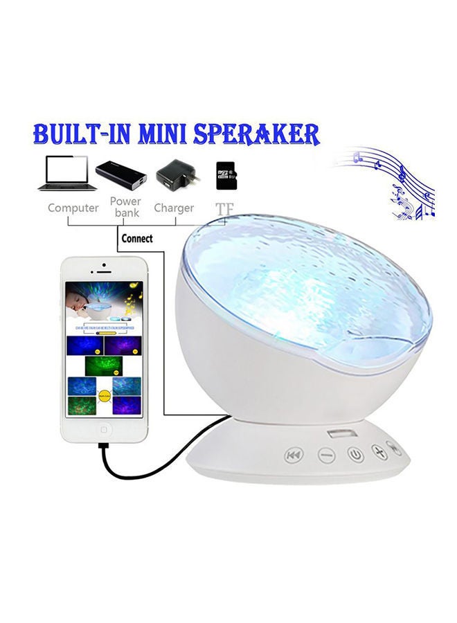 نيبمينينت جهاز بروجيكتور بشكل موجات المحيط والسماء المليئة بالنجوم مع تحكم عن بُعد أبيض 12.6x10.5سنتيمتر - Image 2