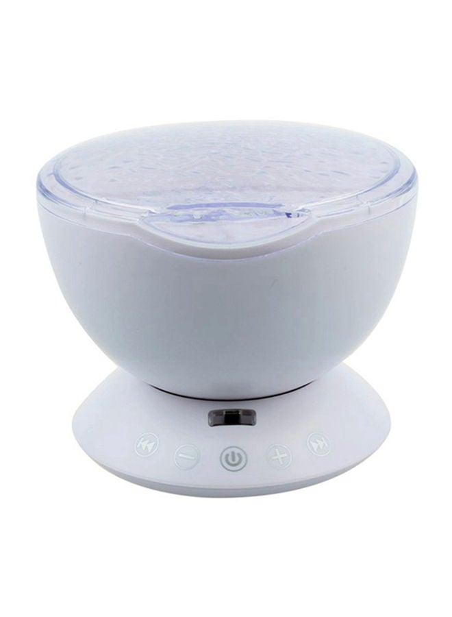 نيبمينينت جهاز بروجيكتور بشكل موجات المحيط والسماء المليئة بالنجوم مع تحكم عن بُعد أبيض 12.6x10.5سنتيمتر - Image 1