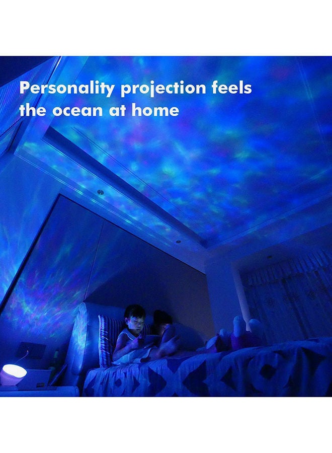 نيبمينينت جهاز بروجيكتور بشكل موجات المحيط والسماء المليئة بالنجوم مع تحكم عن بُعد أبيض 12.6x10.5سنتيمتر - Image 3