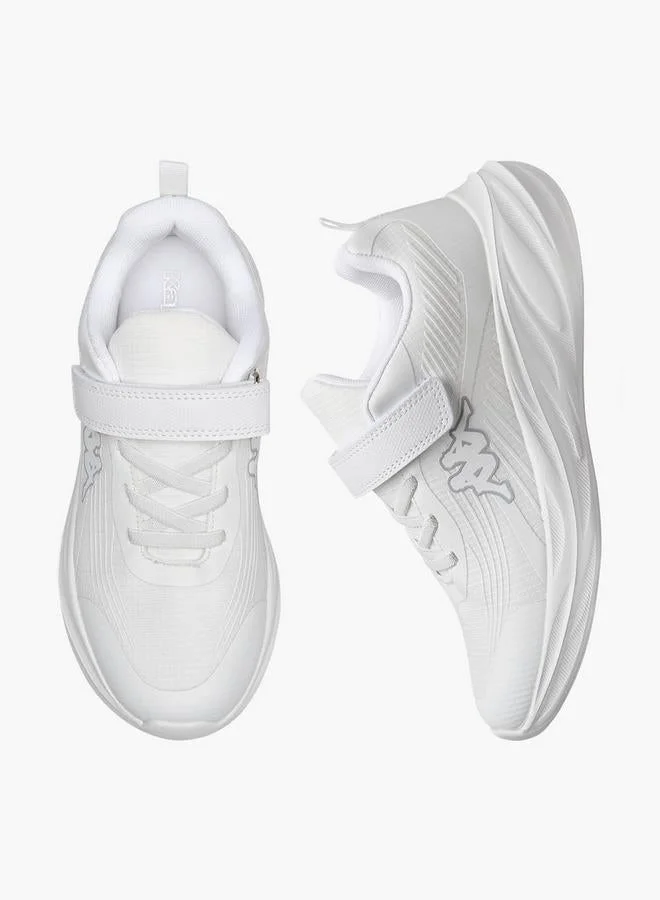 Kappa Unisex Logo Print Hook and Loop Sports Shoes