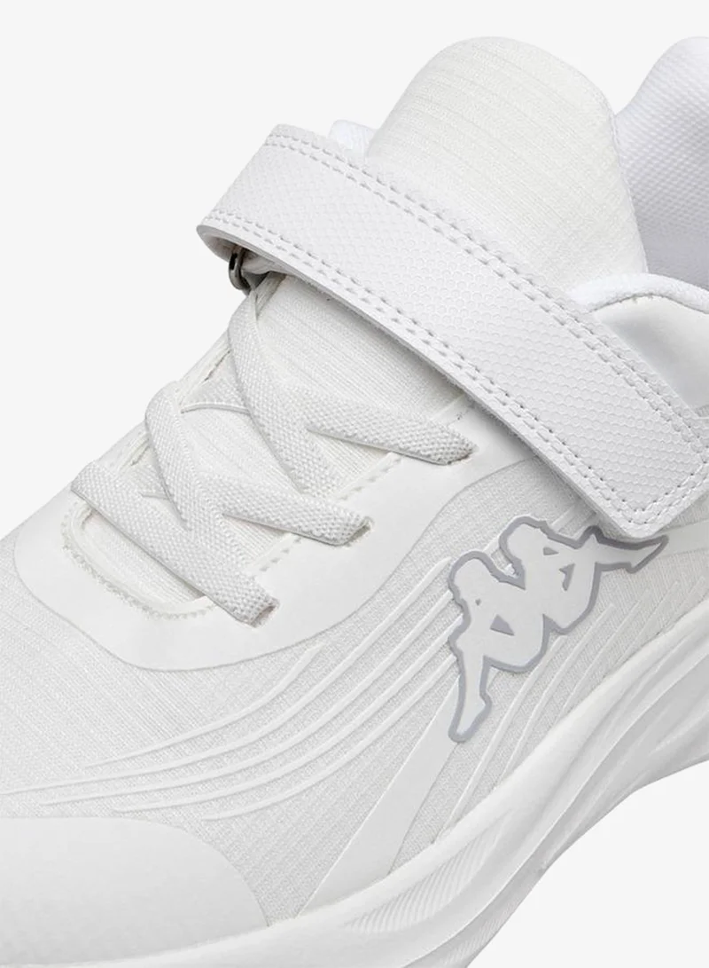 Kappa White Unisex Logo Print Hook and Loop Sports Shoes for Men | Best Price UAE