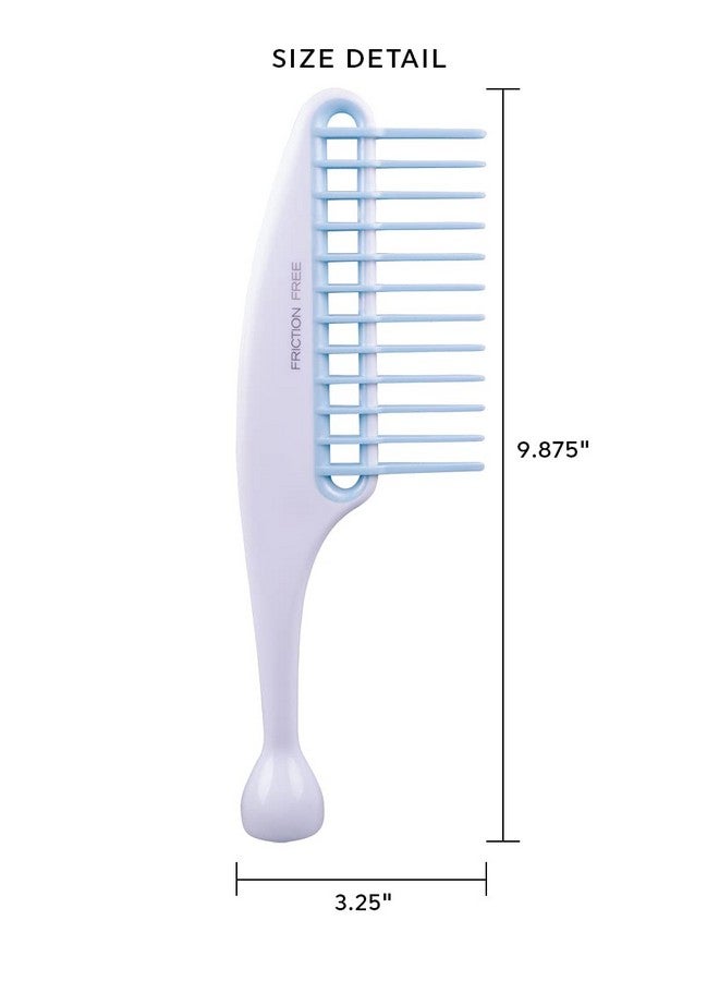 Cricket Friction Free Rake Comb For Detangling, Conditioning, Lifting, Fluffing, Curly, Thick, Medium, Long, All Hair Types, Wide Tooth Comb - Image 2