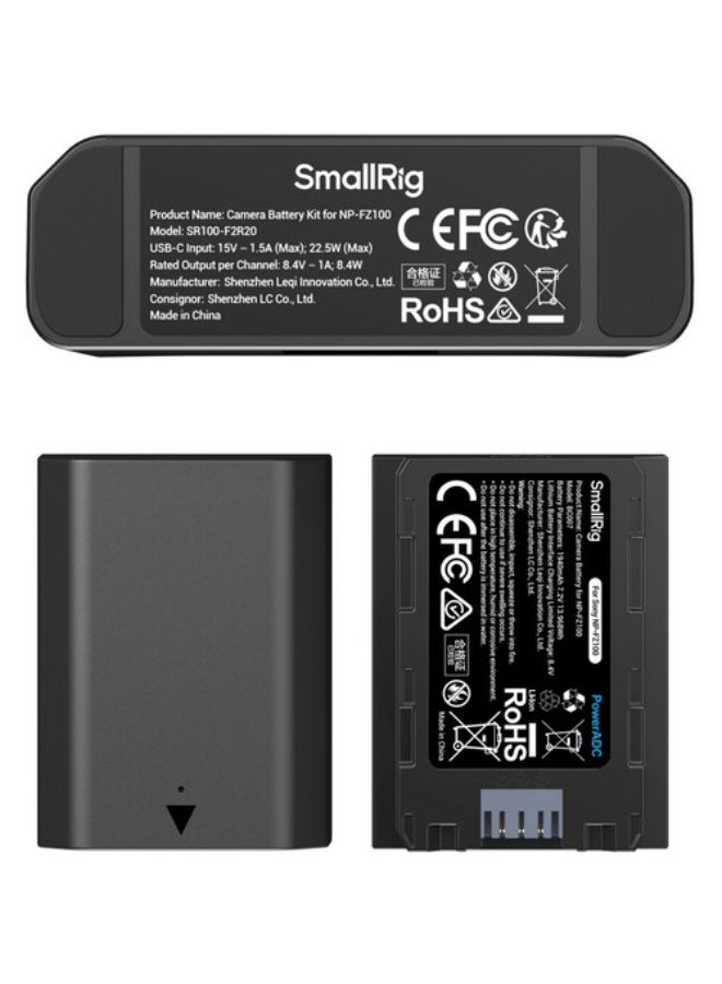 SmallRig NP-FZ100 Camera Battery Charger Kit (5483) - Image 2