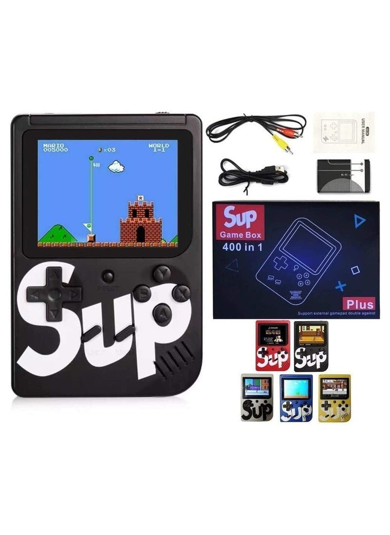 Gravity Game Box Plus 400 in 1 Retro Games UPGRADED VERSION mini Portable Console Handheld Gift (Black) - Image 2
