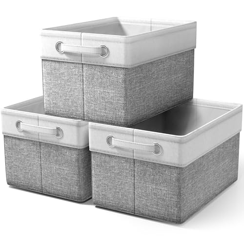 Sorbus Fabric Storage Bins for Shelves 15 Inch Sturdy Collapsible Storage Bins with 2 Handles Foldable Baskets for Organizing Home Closets Shelf Toys Clothes Large Decorative Storage Baskets - Image 1