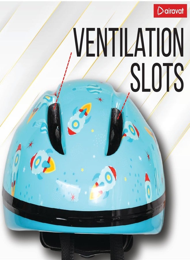 Airavat 7511 Mini Rider Kids Cycling & Skating Helmet, Aerodynamic Shape, Size Adjustable with Quick Release Buckle (Cyan) - Image 5