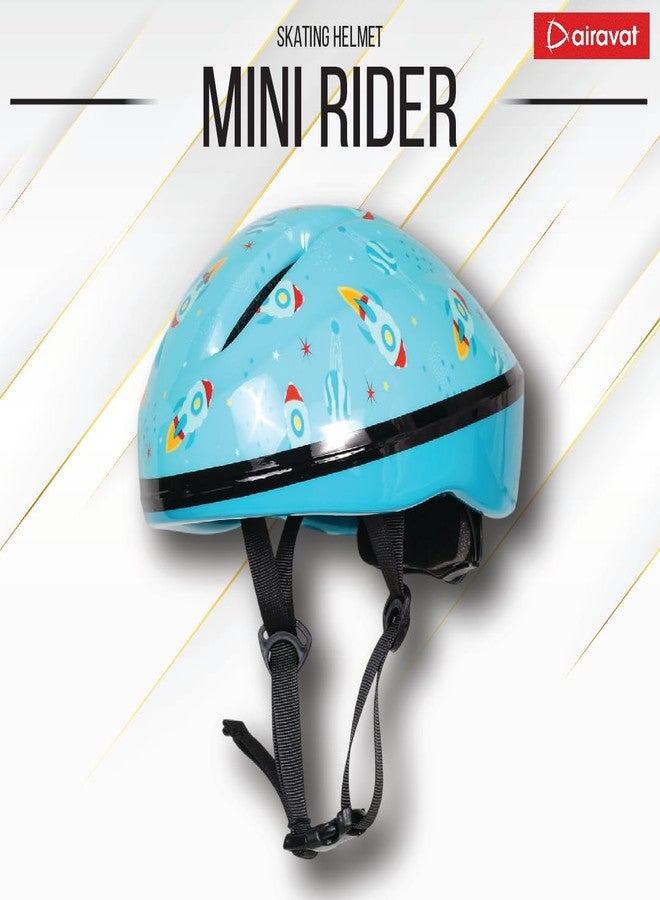 Airavat 7511 Mini Rider Kids Cycling & Skating Helmet, Aerodynamic Shape, Size Adjustable with Quick Release Buckle (Cyan) - Image 2