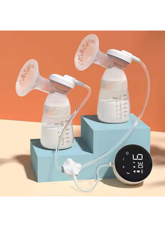 kiddoz Non-Manual Portable Multi-Mode Automatic Painless Electric Breast Pump - 2 Pieces  - Image 1