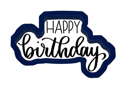 Bundle of Fun Happy Birthday Word Outline Cookie Cutter (5 inch) - Image 2