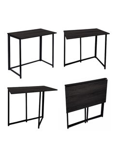 Home Gallery Foldable Table In Black Powder Coating  Black  - Image 3