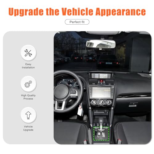 Aotumcer Central Control Car Gear Shift Panel Cover Compatible with 20122017 Subaru XV AccessoriesCarbon Fiber Gear Shift Panel Cover Trim StickerAntiScratch - Image 3