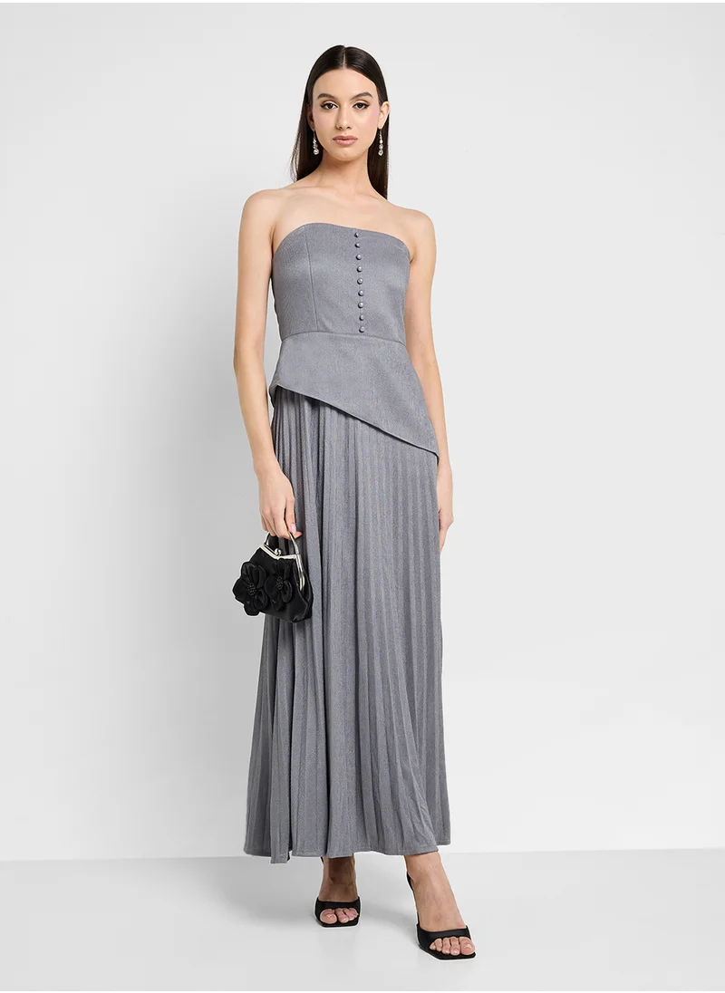 ايلا Bandeau Pleated Dress
