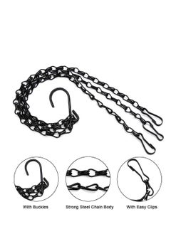 Generic Hanging Basket Chains, 16 Inches 3 Leads Hanging Chains Flower Pot Hanger Replacement Plant Hangers for Bird Feeders, Planters and Lanterns，3pcs  - Image 3