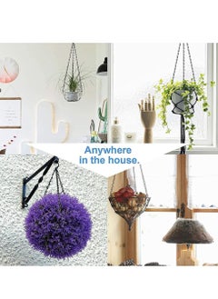 Generic Hanging Basket Chains, 16 Inches 3 Leads Hanging Chains Flower Pot Hanger Replacement Plant Hangers for Bird Feeders, Planters and Lanterns，3pcs  - Image 2