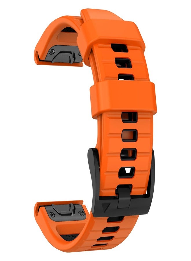 MYSNBKN Compatible with Fenix 7 Band,22mm Easy-fit Silicone Watch Strap Wristbands Replacement for Garmin Fenix 5/Fenix 5 Plus/Fenix 6/Fenix 6 Pro/Fenix 7 Pro/Forerunner 935/Forerunner945/Approach S60 - Image 1
