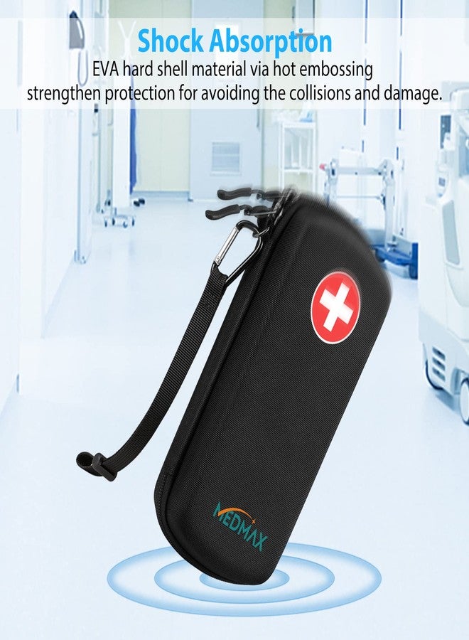 MEDMAX Hard Shell Insulin Cooler Travel Case with 2 Ice Pack, Shock Absorption Insulated Diabetic Medication Organizer Carrying Bag with Extra Pouch for Insulin Pen and Other Diabetic Supplies, Black - Image 5