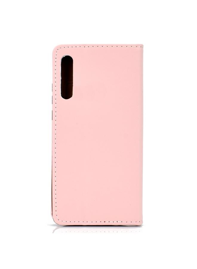 S-TOP Case For Galaxy A50 Solid Color Magnetic Horizontal Flip Leather Case with Card Slot & Holder - Image 3