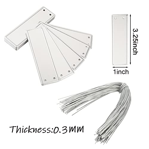 Tinsky Aluminum Plant Labels - 120PCS Metal Tags with Wires for Plant Markers, Tree Tags, Outdoor Identification and Greenhouse - Image 5