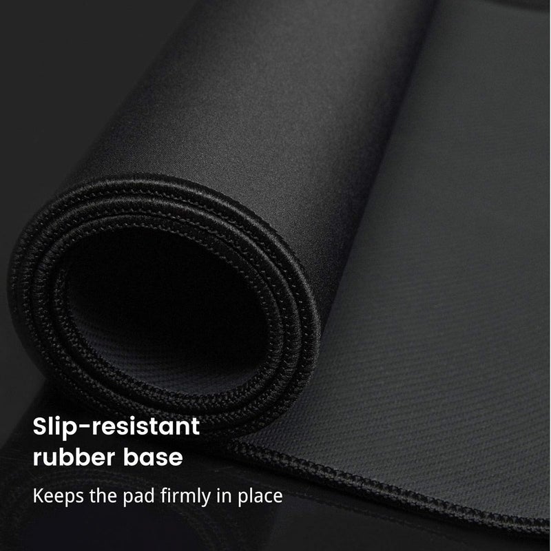 TEDNETGO Large Gaming Mouse Pad, Waterproof Extra Large Big Mouse Pad with Stitched Edge, XXL Non-Slip Black Computer Long Mousepad Desk Mat for Gamer, Office & Home, Black - Image 5