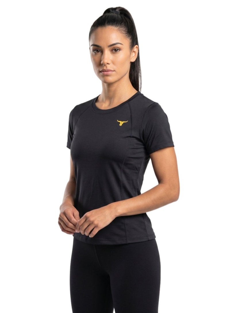 THUGFIT KittyHawk Ladies T-Shirt - Black - Image 5