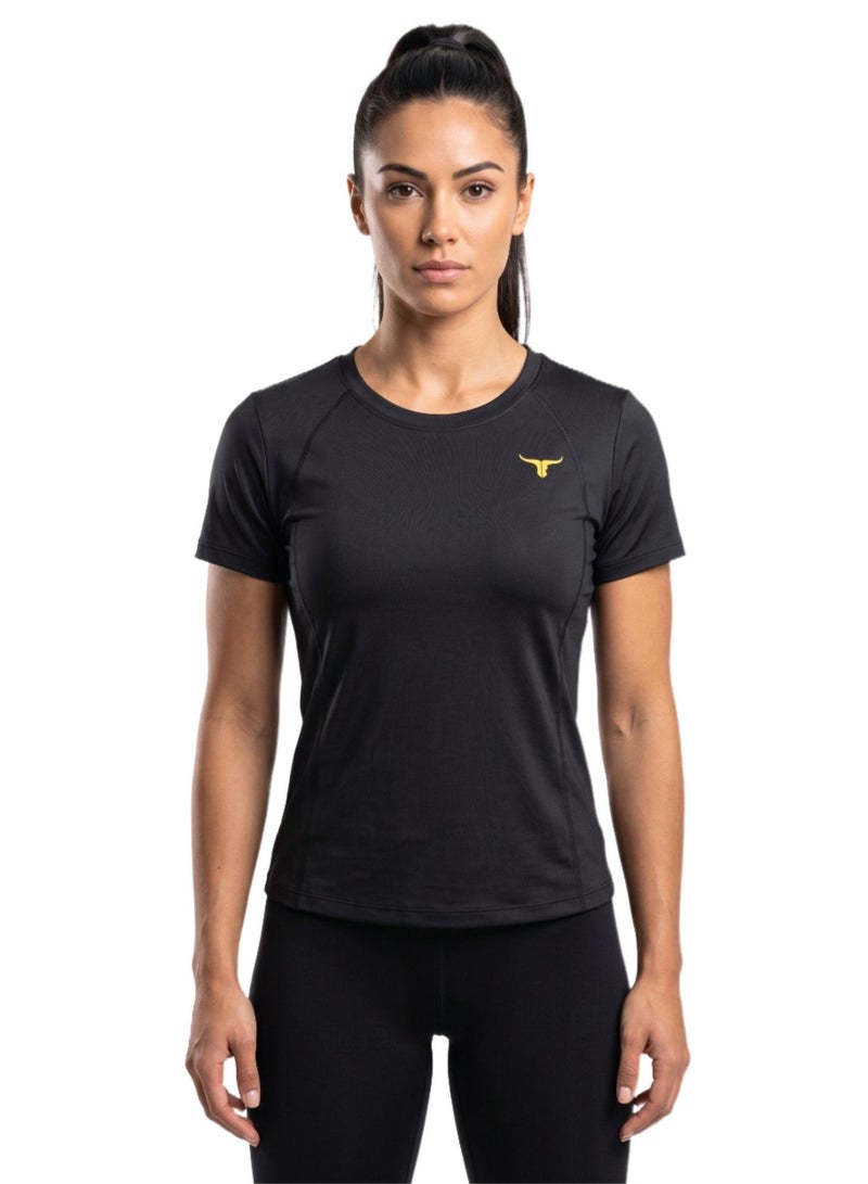 THUGFIT KittyHawk Ladies T-Shirt - Black - Image 1