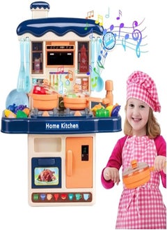 Fantastic-Kids-Toys Kitchen Playset for Kids, 31 Pcs Pretend Play Kitchen Toy Accessories, Mini Kitchen Playset with Lights, Water Faucet Steamer and Realistic Sounds_ by Fantastic-Kids-Toys