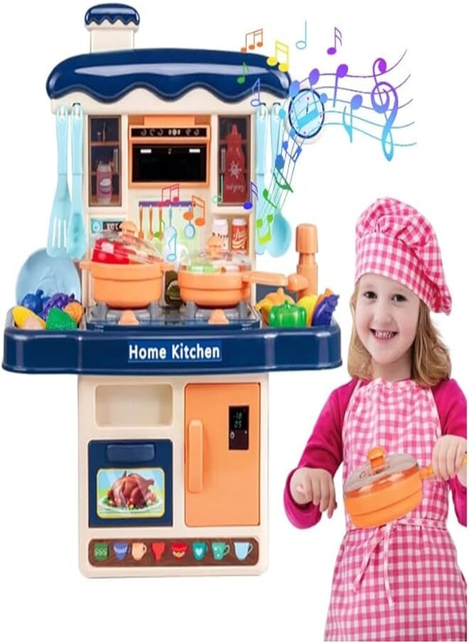 Generic - Fantastic-Kids-Toys Kitchen Playset for Kids, 31 Pcs Pretend Play Kitchen Toy Accessories, Mini Kitchen Playset with Lights, Water Faucet Steamer and Realistic Sounds_ by Fantastic-Kids-Toys - Image 1