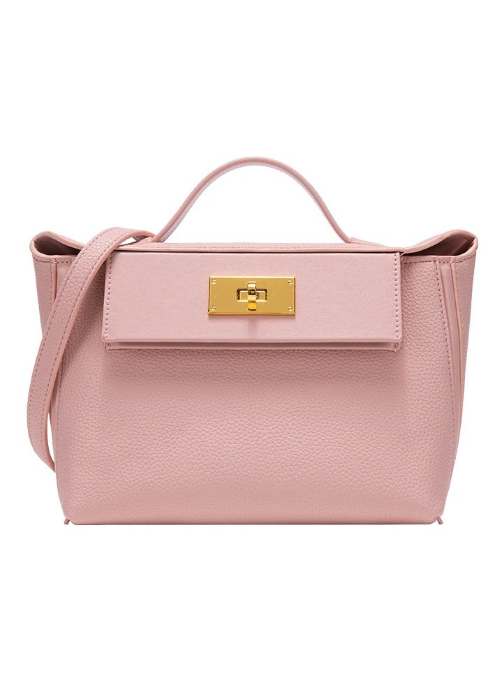 Loquat Ladies' Large Capacity Lychee Patterned Bag Handbag Single Shoulder Crossbody Bags Pink 