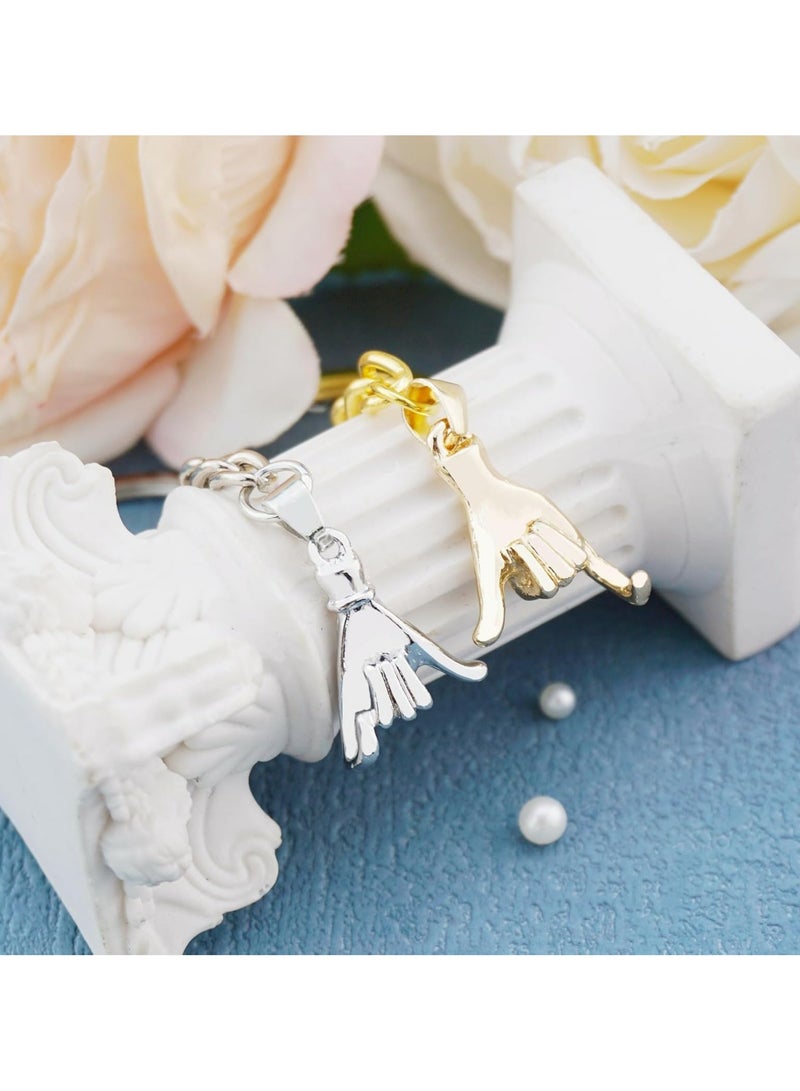 Oasisgalore Pinky Promise Keychain for Couples - Matching Anniversary & Valentine's Day Gift for Him, Her, Boyfriend, or Girlfriend - Image 4