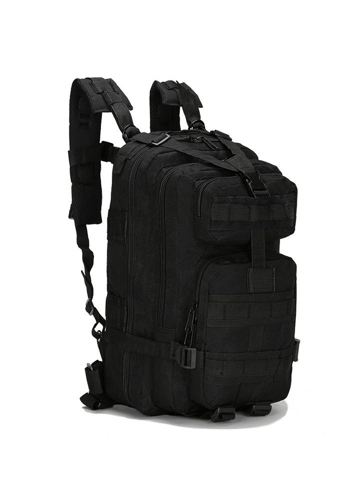 Y&D MultiFunctional Outdoor Hiking Bag 30L With Rain Cover Water-resistant Unisex Outdoor Backpack Oxford Waterproof Shockproof Decompression for Camping Climbing Sports Travel Camouflage Black  - Image 1