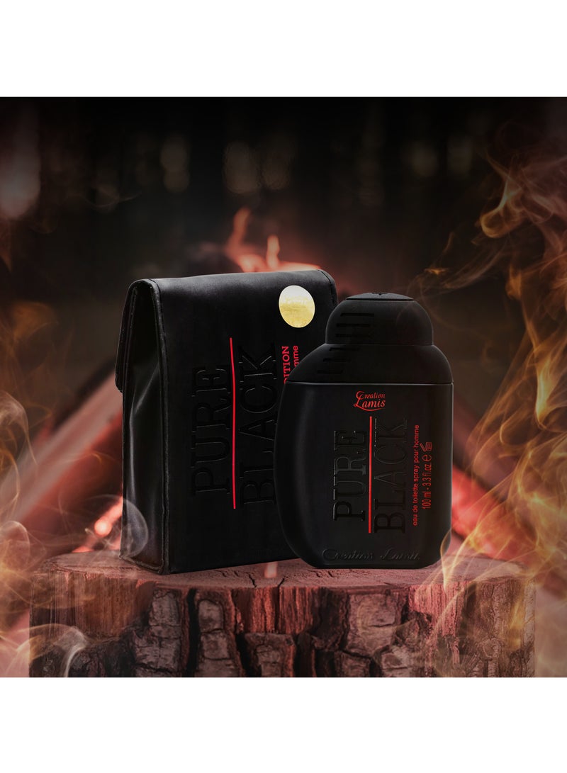 كرياشن لاميس عطر او دي تواليت بيور بلاك للرجال 100 مل - Image 2