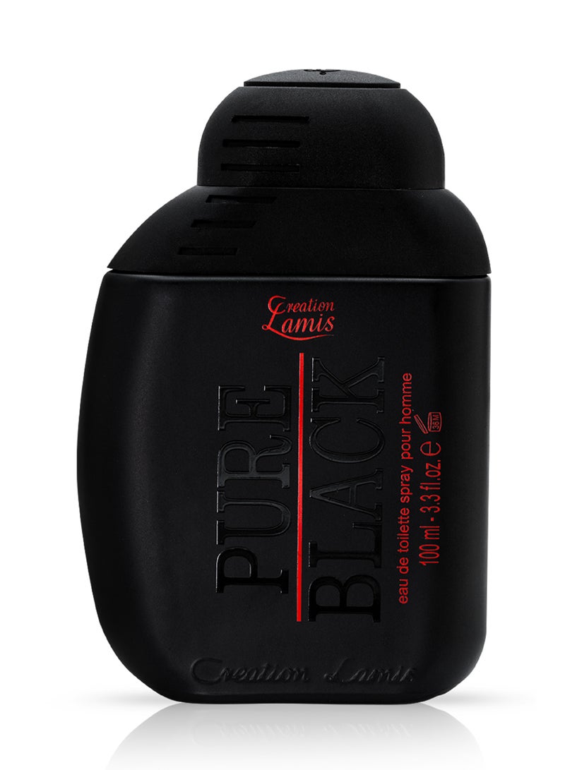 كرياشن لاميس عطر او دي تواليت بيور بلاك للرجال 100 مل - Image 1