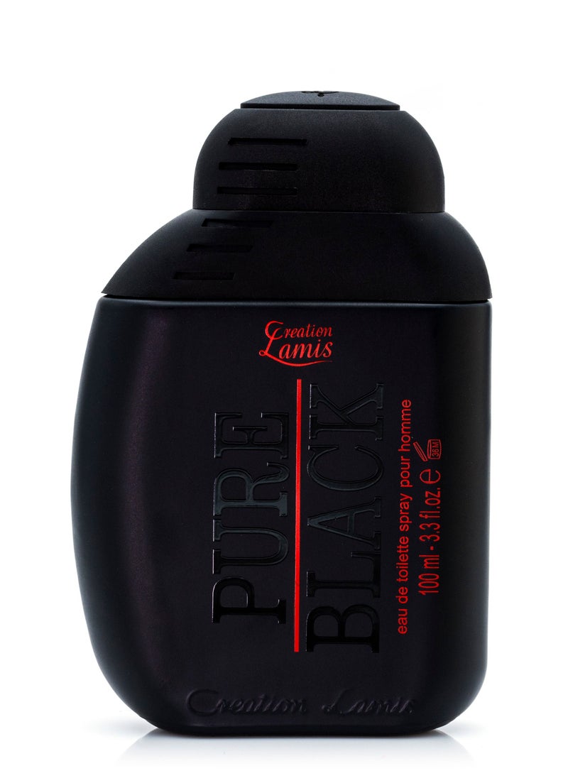 Creation Lamis Pure Black Eau de Toilette For Men 100ml  - Image 1