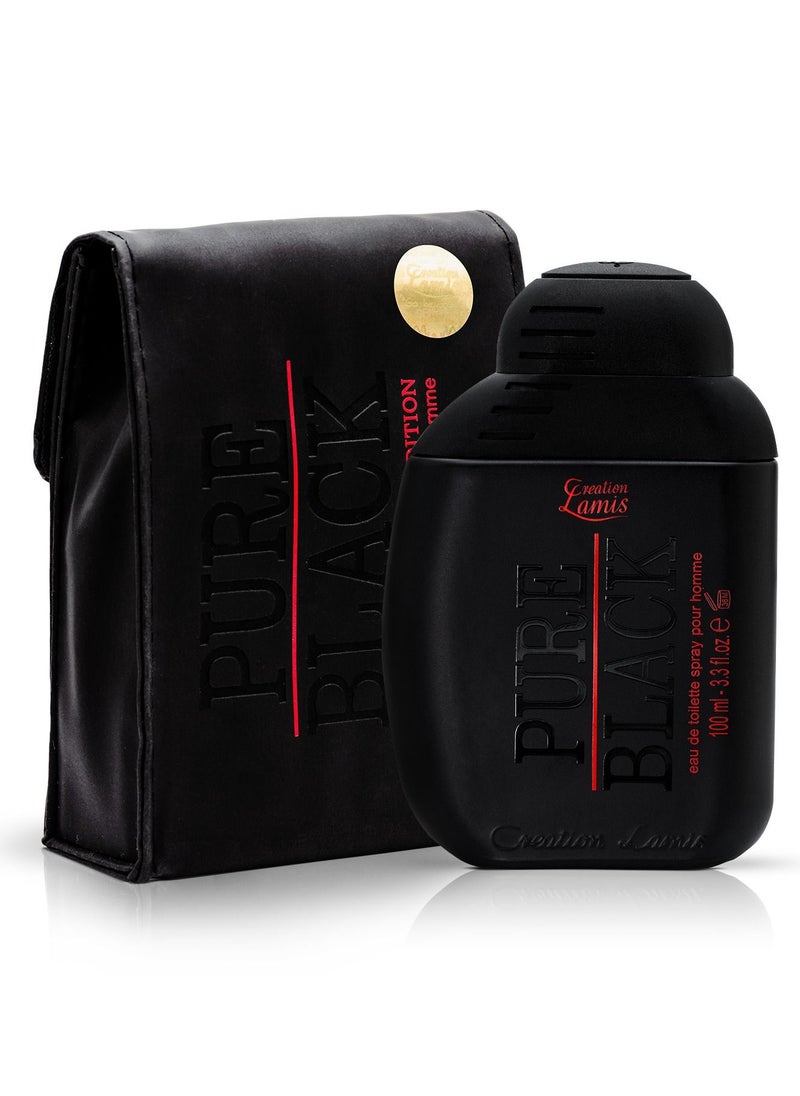 Creation Lamis Pure Black Eau de Toilette For Men 100ml  - Image 2
