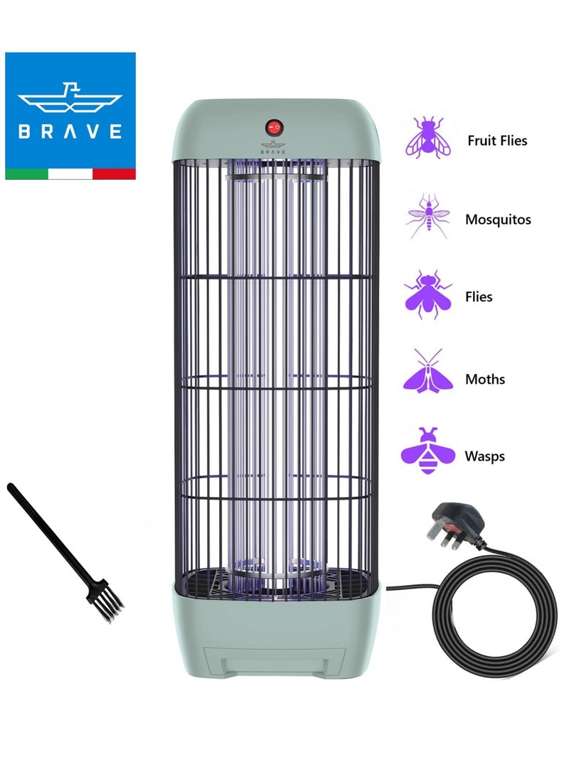 Brave High Power Mosquito Killer Lamp and Fly Trap, Smart Pest Control Device for Indoor and Outdoor Use, Effective in Killing Flying Insects, 15W Power and 1800V Electric Strike, Mosquito Fly Trap, 100% Original Insect Killer Device, High Power UV Mosquito Trap, Perfect for Home, Patio, Garden, Kitchen, Office, Camping, Durable Design, 24/7 Protection (Green)  - Image 1