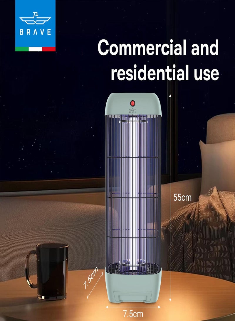 Brave High Power Mosquito Killer Lamp and Fly Trap, Smart Pest Control Device for Indoor and Outdoor Use, Effective in Killing Flying Insects, 15W Power and 1800V Electric Strike, Mosquito Fly Trap, 100% Original Insect Killer Device, High Power UV Mosquito Trap, Perfect for Home, Patio, Garden, Kitchen, Office, Camping, Durable Design, 24/7 Protection (Green) - Image 5
